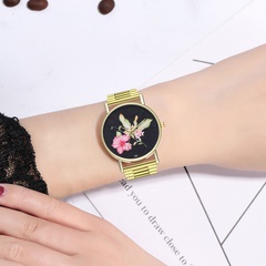 Simple solid color color matching fashion flower trend women's watch