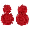 Chinese New Year fabric flower festive ethnic tassel earringspicture13