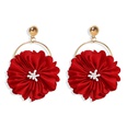 Chinese New Year fabric flower festive ethnic tassel earringspicture18
