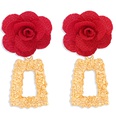 Chinese New Year fabric flower festive ethnic tassel earringspicture19