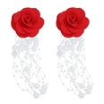 Chinese New Year fabric flower festive ethnic tassel earringspicture22