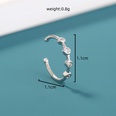 European and American fashion Cshaped microinlaid zircon nose ringpicture11