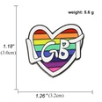 Broche en alliage de bannire colore de dessin anim gay Rainbow Pride en forme de coeurpicture18