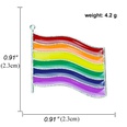 Broche en alliage de bannire colore de dessin anim gay Rainbow Pride en forme de coeurpicture27