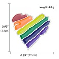 Broche en alliage de bannire colore de dessin anim gay Rainbow Pride en forme de coeurpicture29