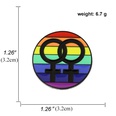 Broche en alliage de bannire colore de dessin anim gay Rainbow Pride en forme de coeurpicture31