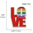Broche en alliage de bannire colore de dessin anim gay Rainbow Pride en forme de coeurpicture33