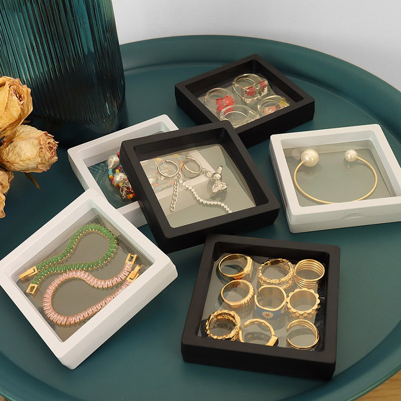 Caja de pelcula de material transparente caja de regalo de decoracin de bolsa de pulsera de anillo de exhibicin