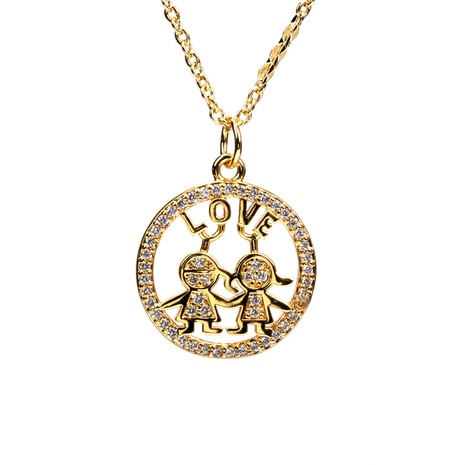 tide fashion necklace copper diamond couple clavicle chain  NHPY602344's discount tags