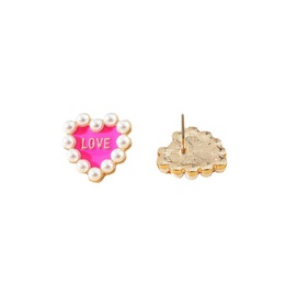 Fashion pearl earrings temperament niche peach heart earringspicture10