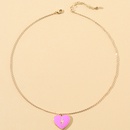 Luxury niche drop glaze love lightning necklace sweet heartshaped pendantpicture7