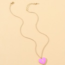 Luxury niche drop glaze love lightning necklace sweet heartshaped pendantpicture9