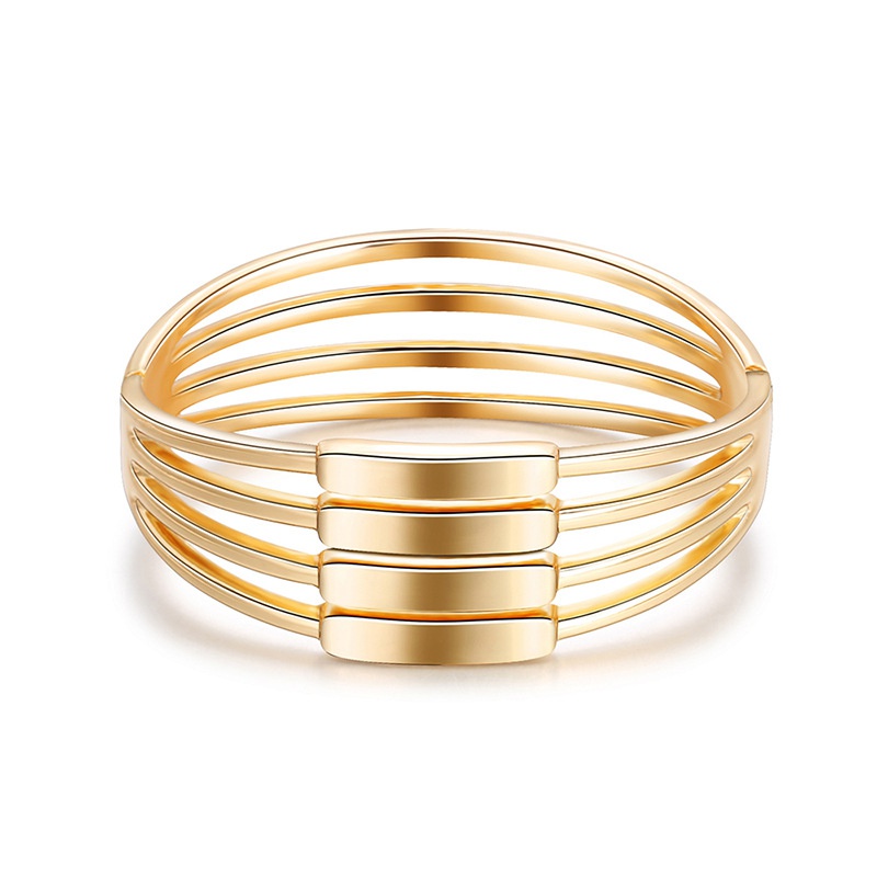 Fashion geometric bracelet lines alloy bracelet hollow multilayer bracelet
