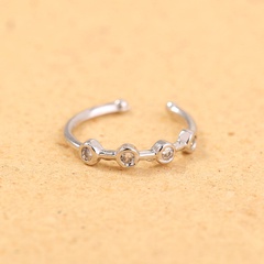 European and American fashion C-shaped micro-inlaid zircon nose ring