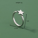 European and American jewelry stainless steel fivepointed star nose ringpicture8
