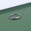 European and American simple stainless steel open round color nose ring  NHDB602461picture8