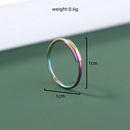 European and American simple stainless steel open round color nose ring  NHDB602461picture9