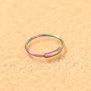 European and American simple stainless steel open round color nose ring  NHDB602461picture10