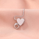 European and American nonporous puncture stainless steel nose ring heartshaped nose clip nose nailpicture8