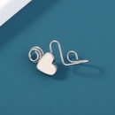 European and American nonporous puncture stainless steel nose ring heartshaped nose clip nose nailpicture10