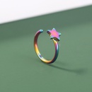 Fashion geometric stainless steel fivepointed star nose ringpicture9