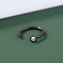European and American Cshaped stainless steel rhinestone nose ring fake nose jewelry NHDB602469picture6