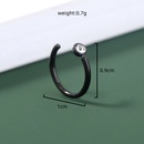 European and American Cshaped stainless steel rhinestone nose ring fake nose jewelry NHDB602469picture8
