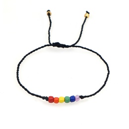 creative couple bracelet color bohemian ethnic color rice bead bracelet wholesalepicture5