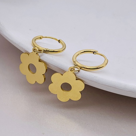 Flower earrings female niche design fashion luxury simple earrings NHGI602601's discount tags