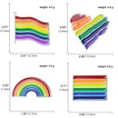 Broche en alliage de bannire colore de dessin anim gay Rainbow Pride en forme de coeurpicture8