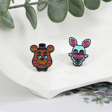 drip oil brown bear cartoon alloy brooch corsages wholesale's discount tags
