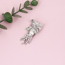 Mini broche de hibou en cristal coren corsage de broche de collier fmininpicture7