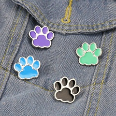 cute cat paw brooch small footprint badge drip oil collar pin