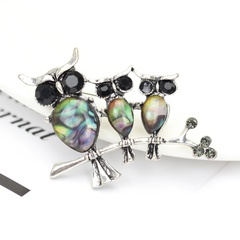 fashion alloy owl dripping oil pin clothing accessories brooch