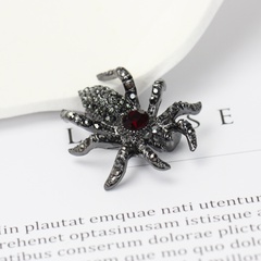 corsage de broche en cristal d'animal d'araignée de diamant rétro