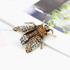 drip oil yellow green bee brooch exquisite insect corsage brooch