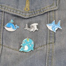 creative new products cartoon dripping oil cute brooch shark broochpicture6