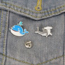 creative new products cartoon dripping oil cute brooch shark broochpicture8