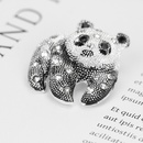 mignon panda dessin anim broches diamant broches filles cadeaux corsagespicture7