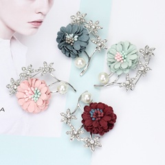 beautiful fabric flower brooch badge flower collar pin brooch