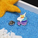 cute cartoon unicorn brooch badge cartoon animal dripping oil broochpicture7