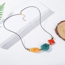 vintage long geometric color resin stone creative exaggerated sweater pendant jewelrypicture7