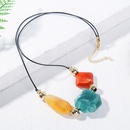 vintage long geometric color resin stone creative exaggerated sweater pendant jewelrypicture8