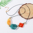 vintage long geometric color resin stone creative exaggerated sweater pendant jewelrypicture9