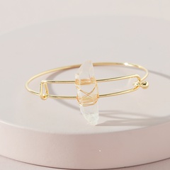 fashion jewelry geometric hollow crystal stone alloy bracelet
