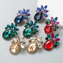 fashion shiny alloy rhinestoneencrusted glass pineappleshaped earringspicture8