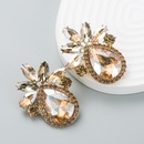 fashion shiny alloy rhinestoneencrusted glass pineappleshaped earringspicture10