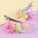 Accessoires de cheveux de mode corenne fleurs de perles colores filles pinces  cheveux en maillepicture9
