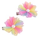Accessoires de cheveux de mode corenne fleurs de perles colores filles pinces  cheveux en maillepicture10