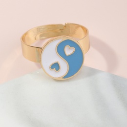 Korean fashion jewelry Tai Chi yin and yang girl ring wholesalepicture4